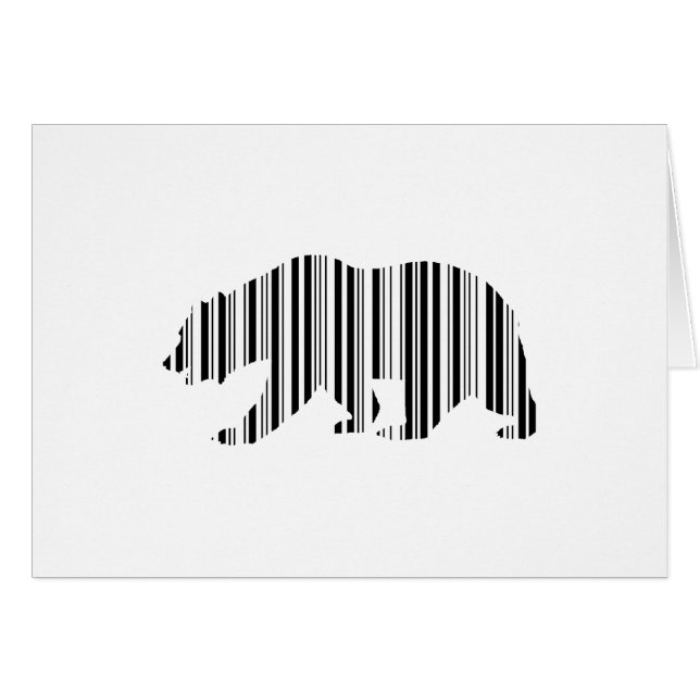CALIFORNIA MODELO DE CÓDIGO DE BARRA DE OSO ORO (Anverso (Horizontal))