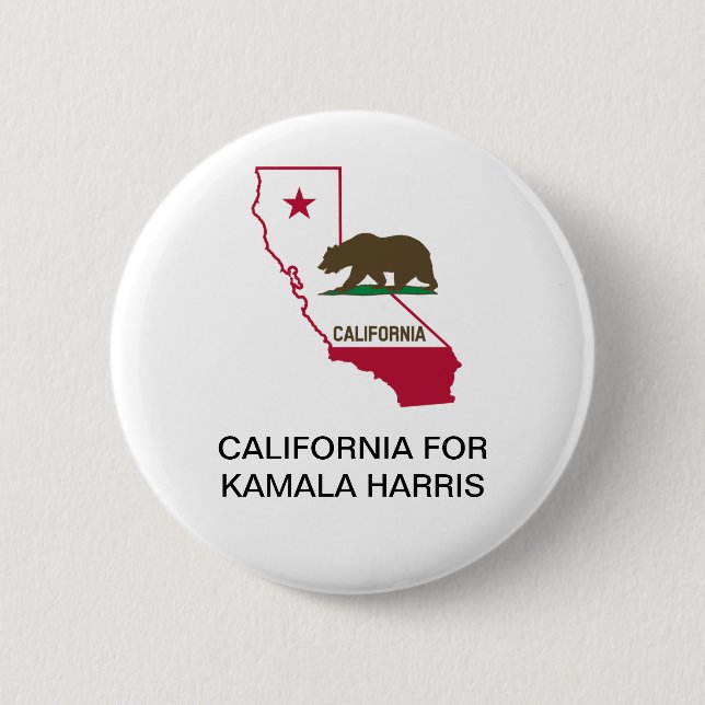 CALIFORNIA para el botón Kamala Harris 2020 (Anverso)