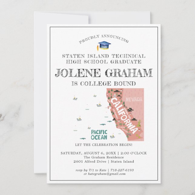 California | Partido de Graduación Vinculado a la  (Anverso)