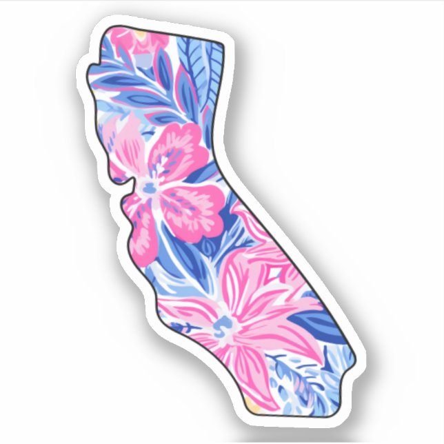 California - Pegatina de verano - Lilly Inspired (Anverso)
