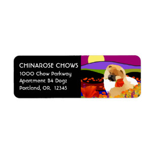 CALIFORNIA PUPPY - Etiquetas de dirección de devol