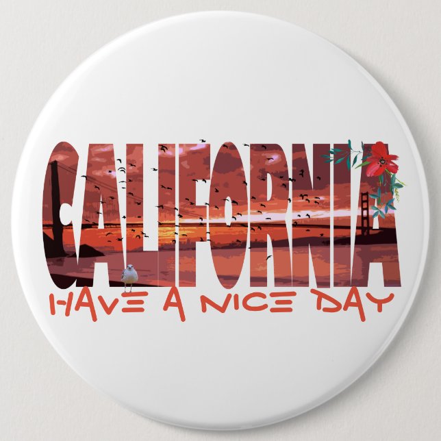 California - Tengan un botón de buen día (Anverso)