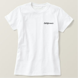 California Text Mark Signature Embroidered Shirt