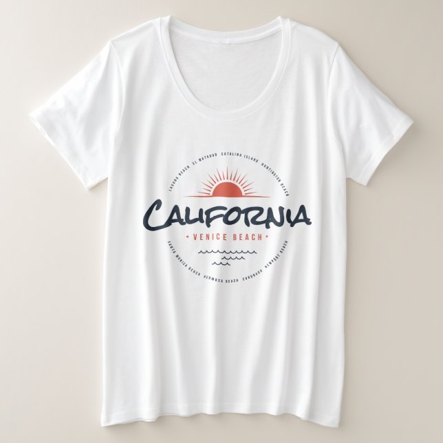 California Venice Beach Vintage Sunset Surf  (Anverso del diseño)