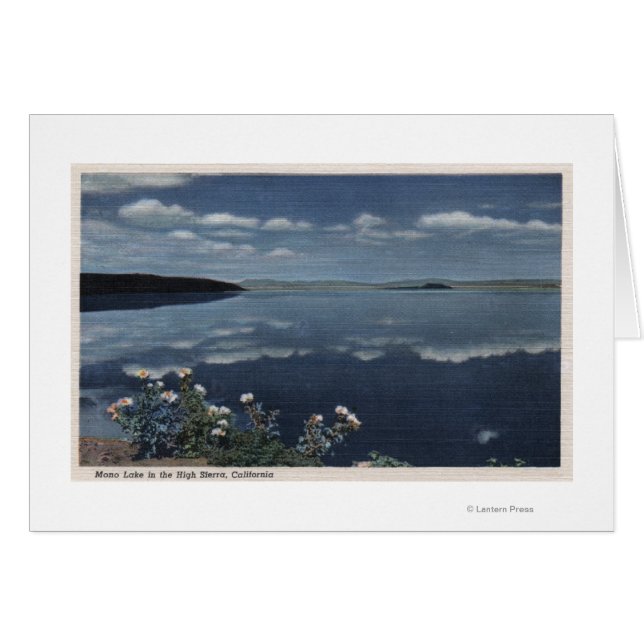 CaliforniaView del lago Mono en la Sierra Alta (Anverso (Horizontal))