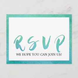 Caligrafía acuática Menú de playa Elección RSVP