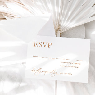 Caligrafía Boda blanca y terracota RSVP