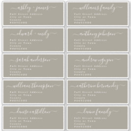 Caligrafía Boda Etiquetas de dirección de invitado