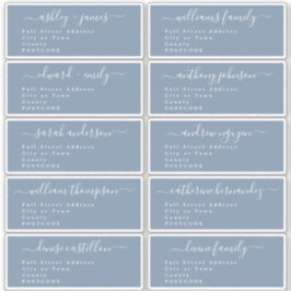 Caligrafía Boda Etiquetas de dirección de invitado