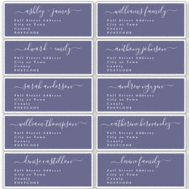 Caligrafía Boda Etiquetas de dirección de invitado