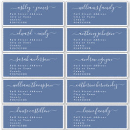 Caligrafía Boda Etiquetas de dirección de invitado