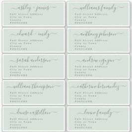 Caligrafía Boda Etiquetas de dirección de invitado