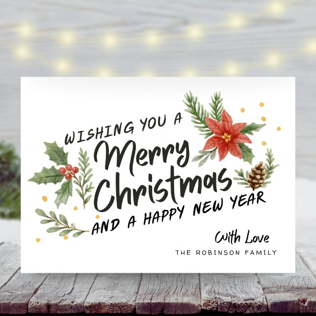 Caligrafía botánica Feliz Navidad No Foto (Subido por el creador)