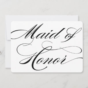 Caligrafía caprichosa Rótulo de la empleada de h