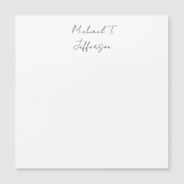 Caligrafía Clásica Elegante Tarjeta simple