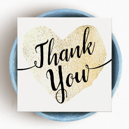 Caligrafía de guión de oro Gracias