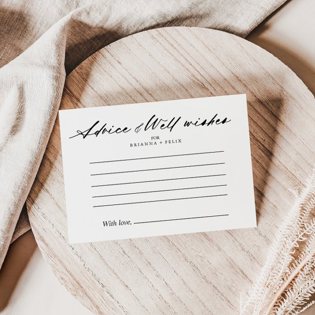 Caligrafía de moda Elegante Tarjeta de Consejos de (Subido por el creador)