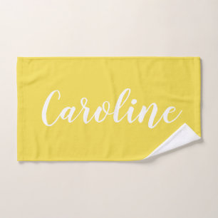 Caligrafía de Moda personalizada Nombre amarillo 