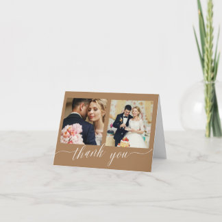 Caligrafía de oro 3 boda de fotos gracias tarjetas