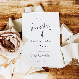 Caligrafía elegante | El boda de la invitación