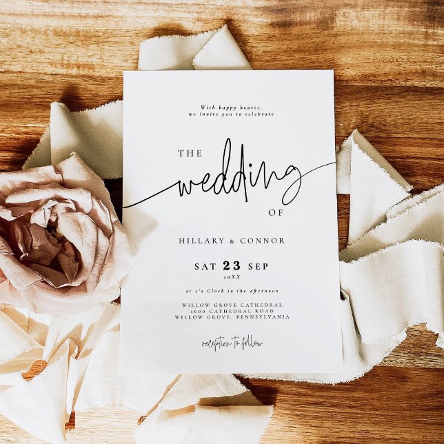 Caligrafía elegante | El boda de la invitación (Subido por el creador)