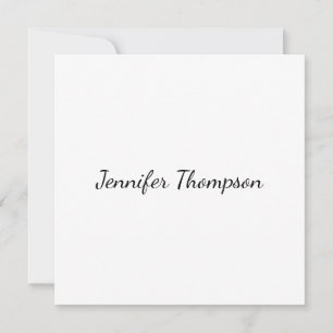 Caligrafía Elegante Sencilla Nombre Simple