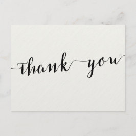 Caligrafía En Blanco Y Negro Gracias Postales