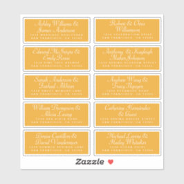 Caligrafía Etiquetas de dirección de invitado ORDE