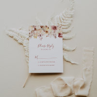 Caligrafía Graceful Floral RSVP