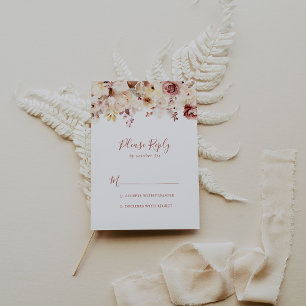 Caligrafía Graceful Floral RSVP
