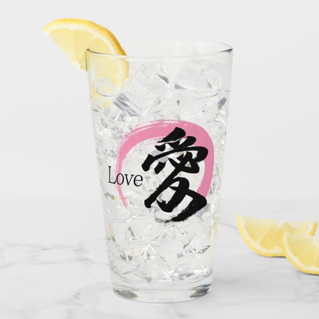 Caligrafía Japonesa Kanji Ai/Amor (Anverso (hielo))