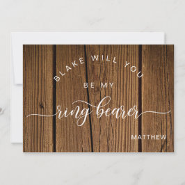 Caligrafía Madera Rústica, sé mi tarjeta de portad