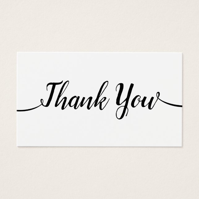 Caligrafía manuscrita simple de guiones gracias (Frente)