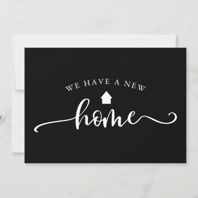 Caligrafía minimalista Invitación de movimiento ne (Anverso)