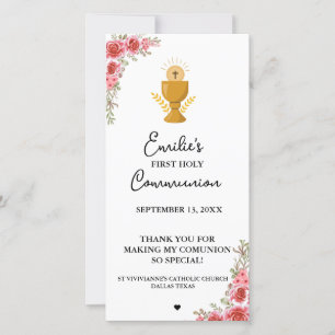 Caligrafía minimalista Primera Comunión oración