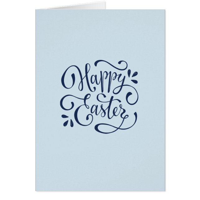 Caligrafía moderna feliz de pascua (Frente)