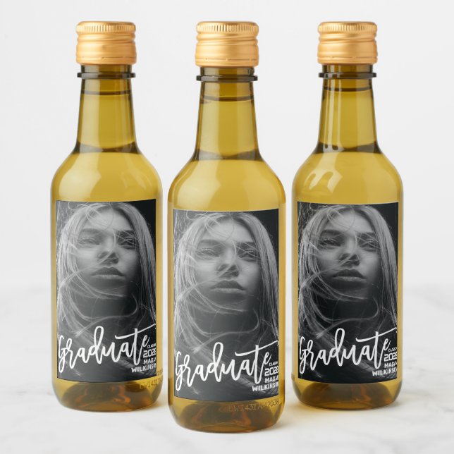 Caligrafía moderna Fiesta de foto completa mínima  (Botellas)