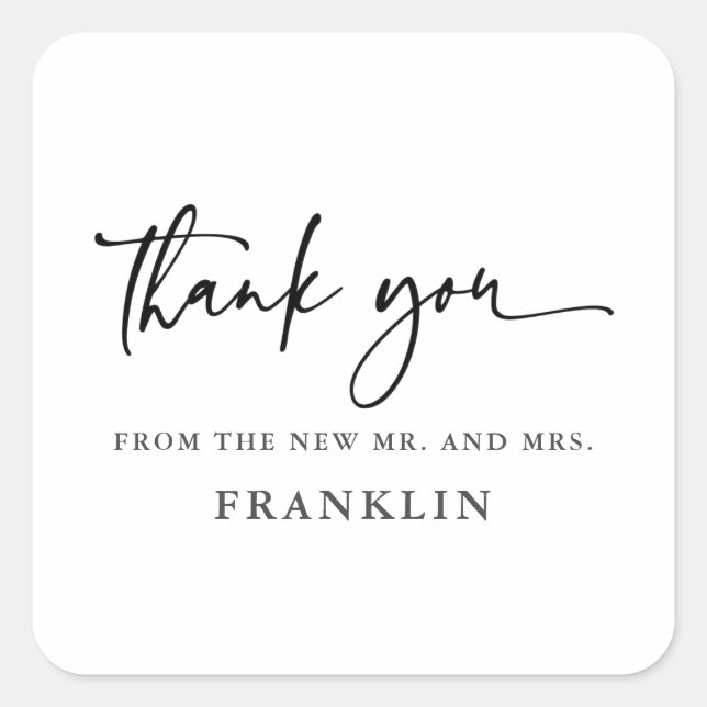 Caligrafía moderna Gracias Por Favorecer Los Sello (Anverso)