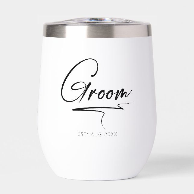 Caligrafía moderna Groom Black ID1025 (Frente)