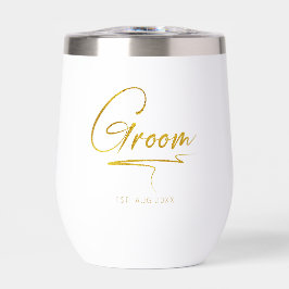 Caligrafía moderna Groom Gold ID1025