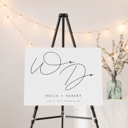 Caligrafía moderna hacemos Boda blanco negro