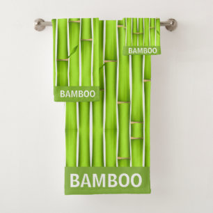 Caligrafía Moderna Palos de Bambú Verde Afortunado