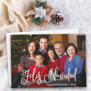 Caligrafía moderna Script Feliz Navidad Foto
