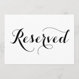 Caligrafía moderna | Tarjeta de Rótulo Boda reserv