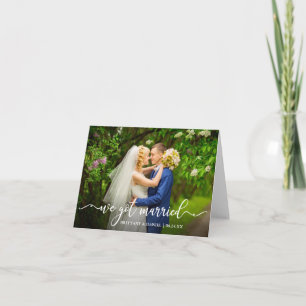 Caligrafía moderna Tenemos Nota De Boda Casado