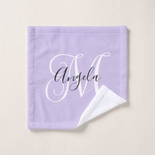 Caligrafía Monograma Femenina Lila Pálido
