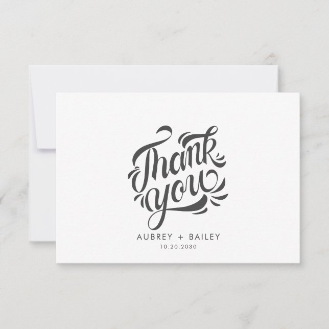 Caligrafía Personalizada Agradecimiento Boda Ornat (Anverso)