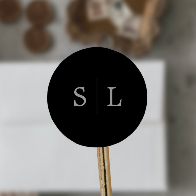 Caligrafía plateada romántica | Sellos para sobres (Subido por el creador)