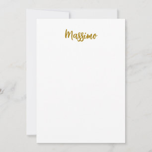 Caligrafía Profesional Color Dorado Elegante