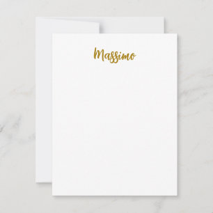 Caligrafía Profesional Color Dorado Elegante